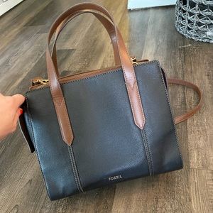 Fossil Leather Satchel Purse